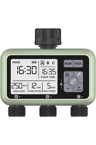 3 Çıkışlı Elektronik Su Zamanlayıcı