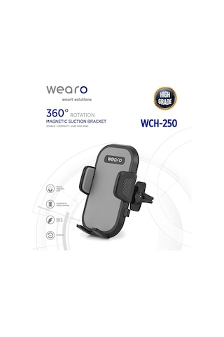 Izgaralıktan Araç Içi 360 Derece Dönen Telefon Tutucu Otomatik Telefon Tutucu - Klima Izgara İçin Wch-250