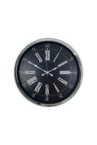 Krom Vıctoria 52 Cm Metal Duvar Saati Çok Renkli