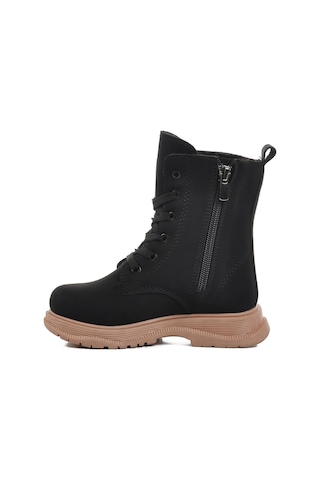 Siyah-somon İçi Kürklü Kız Çocuk Bot Leonis P Siyah-somon Siyah - Somon