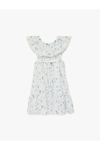 Koton Dresses Bej Desenli 6skg80012aw Ekru Desenli