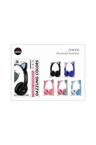 Subzero Sw88 Bluetooth Kedi Kulaklık Katlanabilir Kulaklık