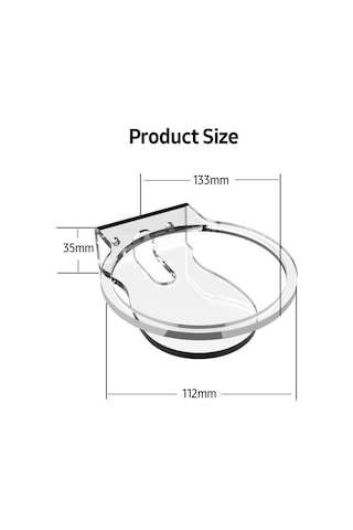 Yaozixa Echo Dot 4 Akrilik Ses Cihazı Tutucu - Şeffaf Duvar Montajlı, Kabloları Gizleyen, Ses Kalitesini Koruyan Stant