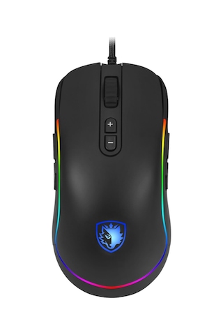 Sades S11 Revolver RGB Gaming Mouse Mavi - Siyah