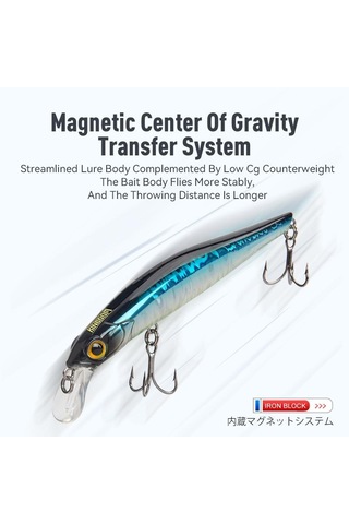 Krallık Sıcak Jerkbaits Balıkçılık Lures 60mm 6g 80mm 9g 95mm 14g 105mm 18.6g Batan Minnow Cazibesi Yüksek Kaliteli Sert Yemler İyi Eylem Wobblers