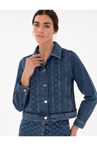 Pierre Cardin Kadın Koyu Mavi Ceket Denim 50306747-vr032 Koyu Mavi
