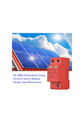 Konesam Dc 1000v Fotovoltaik 40ka Dalga Giderici, 2p Ray Montajlı, Mavi Isıkli, Enerji Koruyucu, Sigorta Aleti