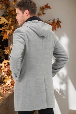 Dewberry Plt8371 Dewbrry Erkek Palto-düz Gri Düz Gri