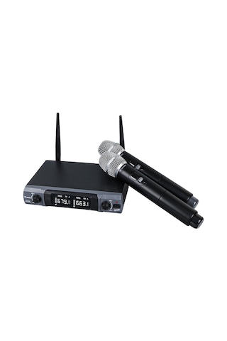 Westa Wm-202h 1 Alıcı + 2 El Kablosuz Uhf Telsiz Mikrofonu Seti-136943