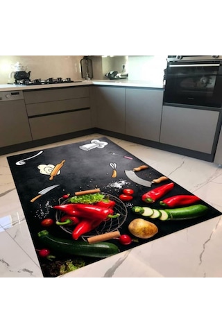 Halıportalı Pvc Kaymaz Taban Mutfak Halısı I-Mtf-760