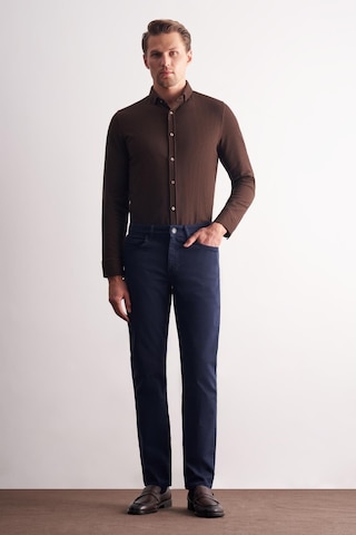 Lacivert 5 Cep Casual Slim Fit Pamuklu 5 Cep Pantolon 1003255318 Lacivert