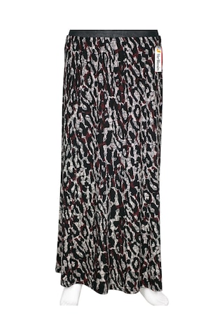 Hesna Kadın Betül 8 Parça Lastikli Astarsız Siyah Etek Desen 41 Siyah