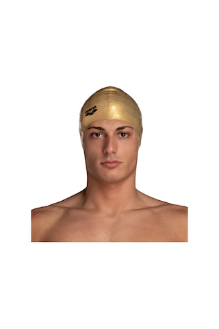 ARENA ALTIN SARI YÜZÜCÜ SİLİKON BONE ICONS TEAM STRIPE CAP 001463113 YZM Çok Renkli