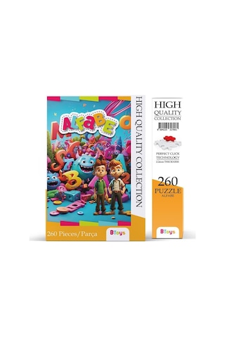 Btoys 260 Parça Puzzle Alfabe 9072
