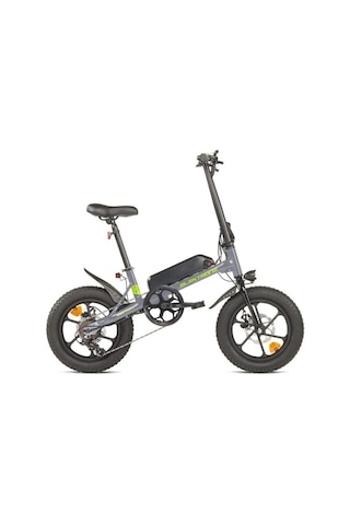 Kron Elektrone Mini Volt 16 Jant Mekanik Disk Fren Elektrikli Bisiklet 36v 250 Watt Nardo Gri Sarı