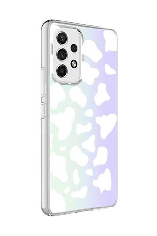 Zore Galaxy Uyumlu A13 4g Kılıf Msra M-blue Desenli Kapak - Cow No2 Cow No2