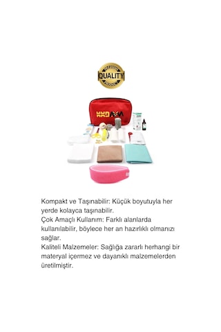 İş Yeri Okul Ev Araç Motosiklet İlk Yardım Seti Çantalı Acil Müdahale Kiti Ecza Dolabı Medikal