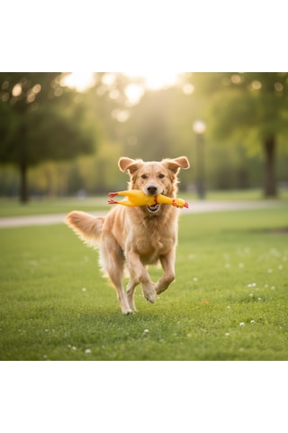 Runaway Ses Çıkaran Tavuk Kedi Köpek Oyuncağı 38 Cm.