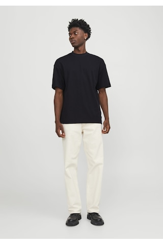 Jack & Jones Erkek Loose Fit Kisa Kollu Tisört - Urban 12254412 Black Siyah
