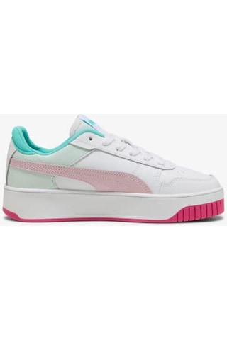 Puma Carina Street Jr 393846 16 Kadın Sneaker Ayakkabı Beyaz Pembe 36-40 Beyaz - Pembe