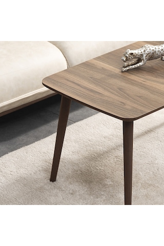 Vovvahome Luci Mdf Ahşap Orta Sehpa -Tesbih Cevizi