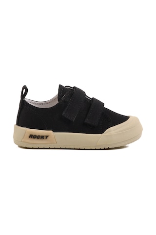 Siyah Cırtlı Unisex Çocuk Spor Ayakkabı 545 P Siyah