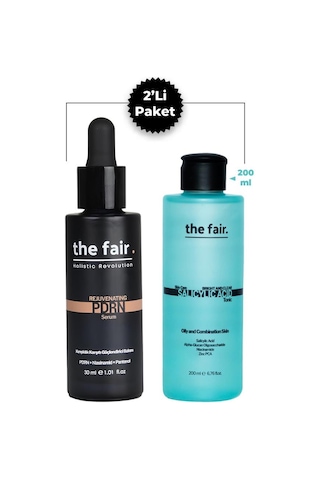 The Fair. Pdrn Somon Dna Serum 30 Ml Cilt Serumu Ve Bright And Clear Salisilik Asit Tonik 200 Ml