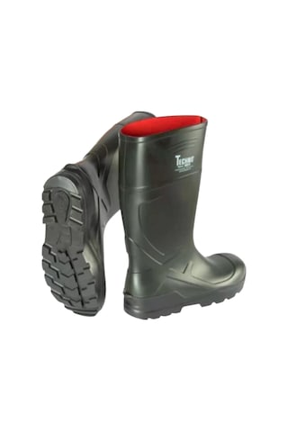 Techno Boots Poliüretan Soğuğa Dayanıklı Kısa Yeşil Çizme Yeşil