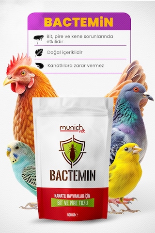 Bactemin Kanatlı Hayvan Bit Pire Tozu 500 Gr