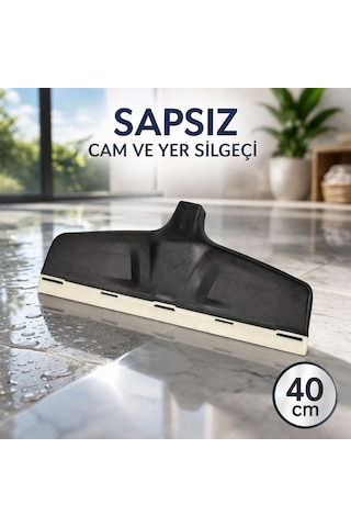 Lexroo Premium 40 Cm Sapsız Yersil Silgeç Çekpas Profesyonel Yer Temizlik Aparatı Cam Çekçek Çok Renkli