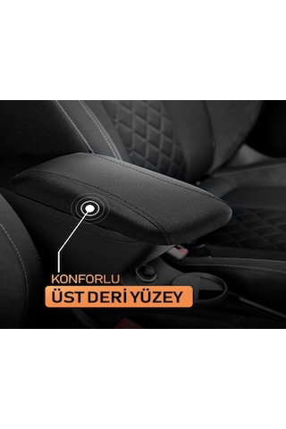Full Fonksiyonlu Sürgülü Kol Dayama Kolçak (siyah)