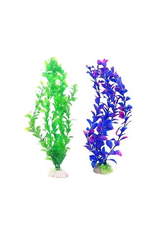 Sones 25 Cm Balık Tankı Simülasyon Su Bitkileri Akvaryum Balık Tankı Dekorasyon Plastik Su Bitkileri