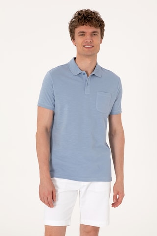 U.S. Polo Assn. Erkek Slim Fit Mavi Polo Yaka Tişört 50299538-VR036