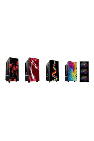 Bitges RGB LED Ekranlı 600W 80+ Oyuncu Bilgisayar Kasası