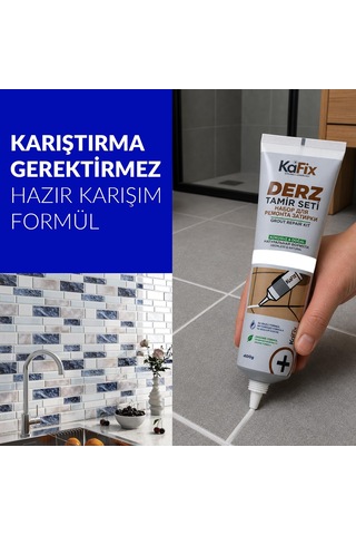 Tr Hazır Derz Dolgusu 400g - Hızlı Kuruyan Derz Tamir Ve Yenileme Tüpü Beyaz