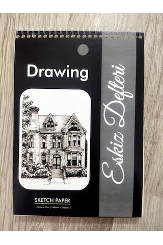 Çizim Defteri Sketch Book A/5, Eskiz Defteri 14.8 X 21