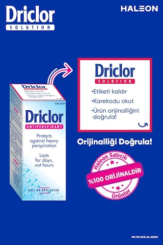 Driclor Aşırı Terleme Önleyici Antiperspirant Roll-on 20ml + Çanta Hediye