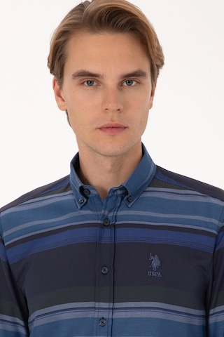 U.s. Polo Assn. Erkek Lacivert Gömlek Desenli 50316648-vr033 Lacıvert