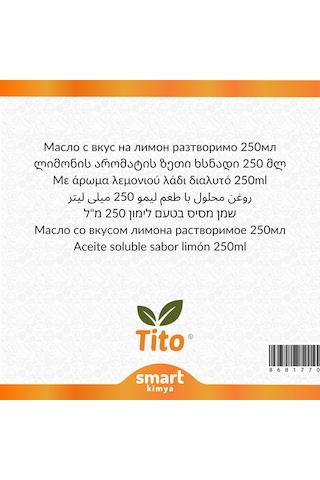 Limon Aroması Yağda Çözünür 250 Ml