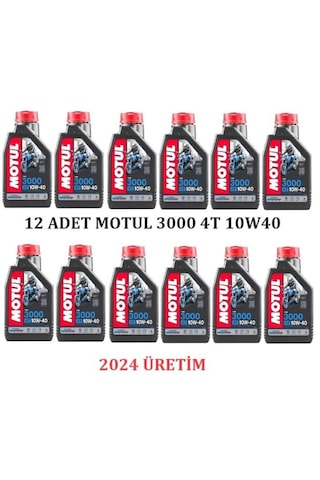Motul 3000 10W-40 4T Motosiklet Motor Yağı 12x1 L