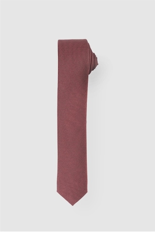 Tudors Kendinden Desenli Düz Erkek Kravat - Bordo (529053134) Bordo