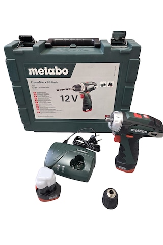 Metabo Powermaxxbs Basıc 12v 2.0 Amper Akülü Matkap Plastik Çantalı