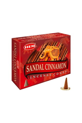 Hem Tütsü Sandal Cinnamon 10 Konik