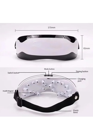 Tongxida Yeni Göz Masajı Elektrikli Silikon Manyetik Göz Maskesi, Çok Renkli Çok Renkli