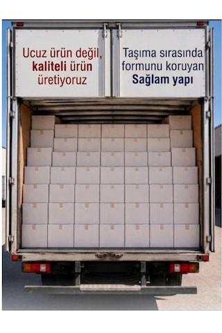 Çeyiz Taşıma Kolisi 60 40 30cm 5 Adet Çift Oluk Sert Beyaz Karton