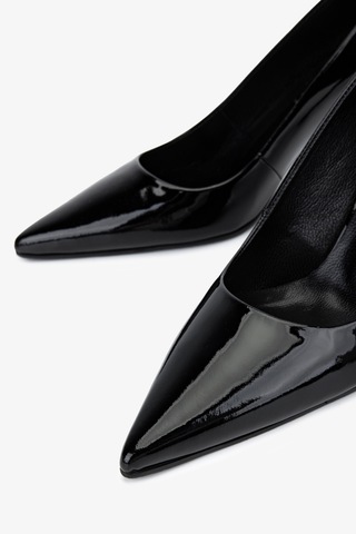 Valmenti Kadın Hakiki Deri Siyah Rugan Topuklu Ayakkabı 492 55668 Bn Ayk Sk25-26 Sıyah Rugan Siyah Rugan