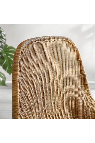 Ikea Beyaz Lüks Berjer Koltuk - Rattan Koltuk