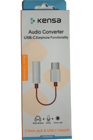 Kensa Type-c Audio Kulaklık Dönüştürücü