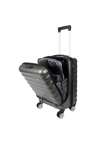 Vegmann Wave Laptop Bölmeli Antrasit Kabin Boy Valiz Mavi