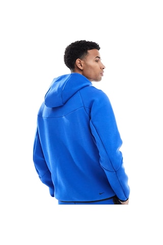 Nike Tech Fleece Full Zip Windrunner Hoodie Kapüşonlu Unisex Sweatshirt Mavi Mavi